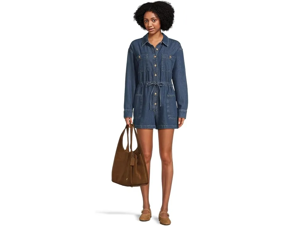 COACH сумка Lana через плечо из замши с двумя отделениями