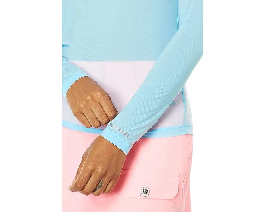 Длинный рукав Jamie Sadock Sunsense с круглой горловиной из нейлона и спандекса