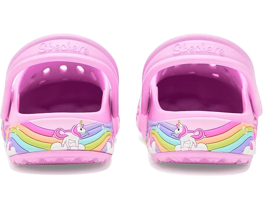 Детские сабо SKECHERS KIDS Summer Scene-Rainbow Wish с регулируемым ремешком