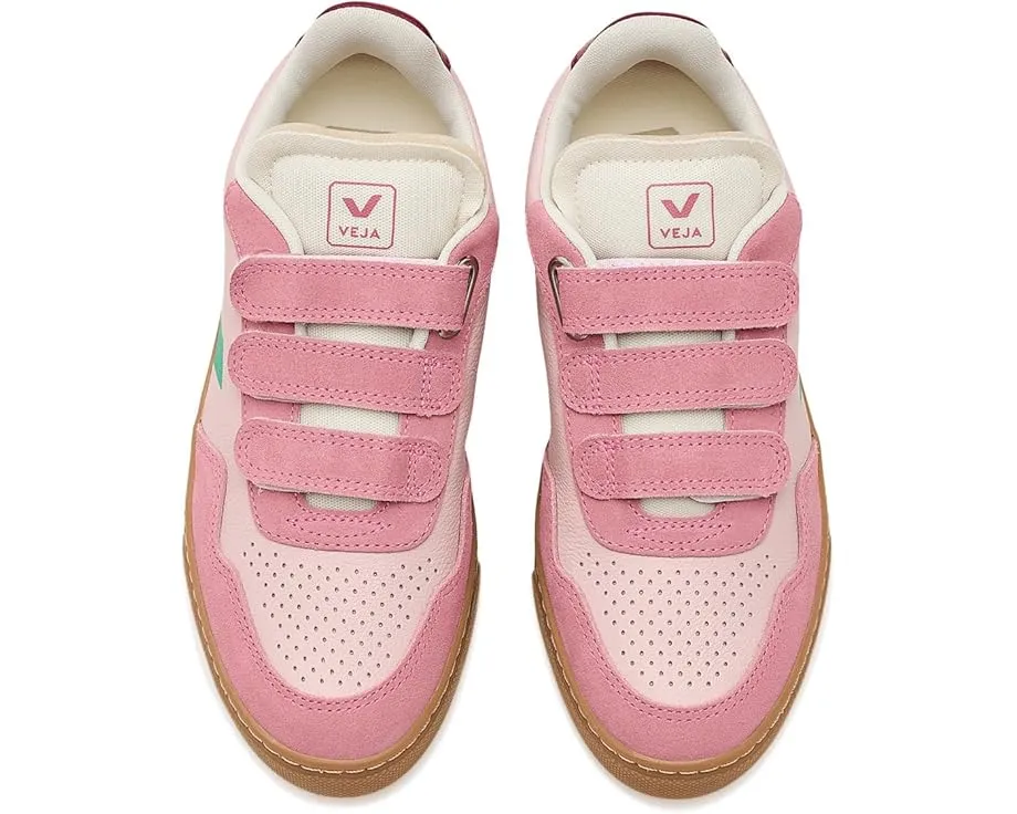 Кроссовки VEJA Kids Small V-90 на липучке с кожаным верхом