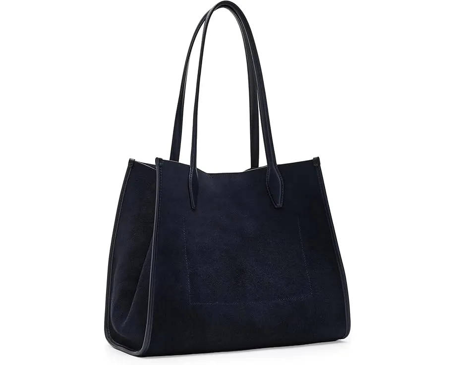 Сумка-тоут Madewell Suede Lexington из замши с кожаными ручками