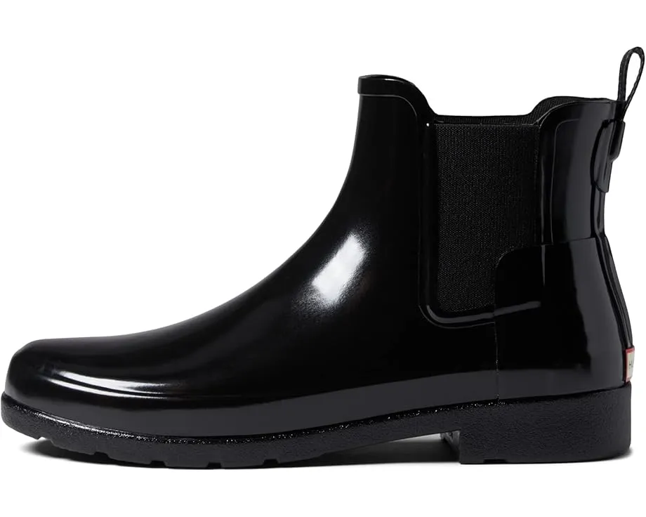 Сапоги Hunter Refined Chelsea Gloss водостойкие с эластичной вставкой