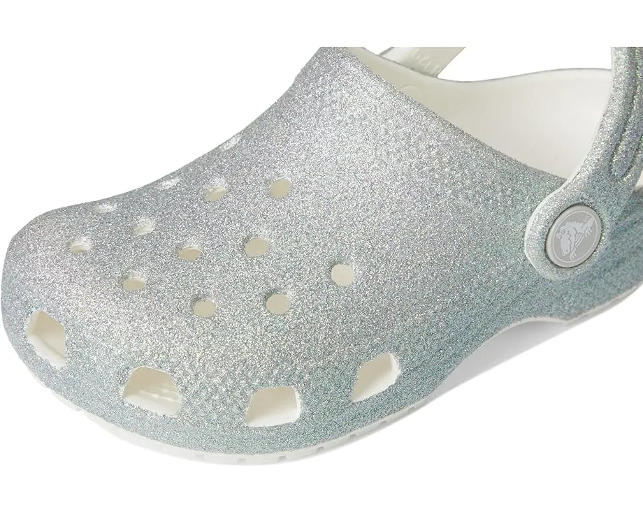 Crocs Classic Glitter Clogs блестящие сабо для малышей