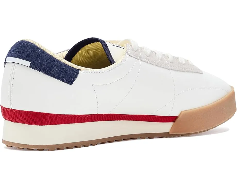 Кроссовки Lacoste Aura из кожи с перфорацией и резиновой подошвой