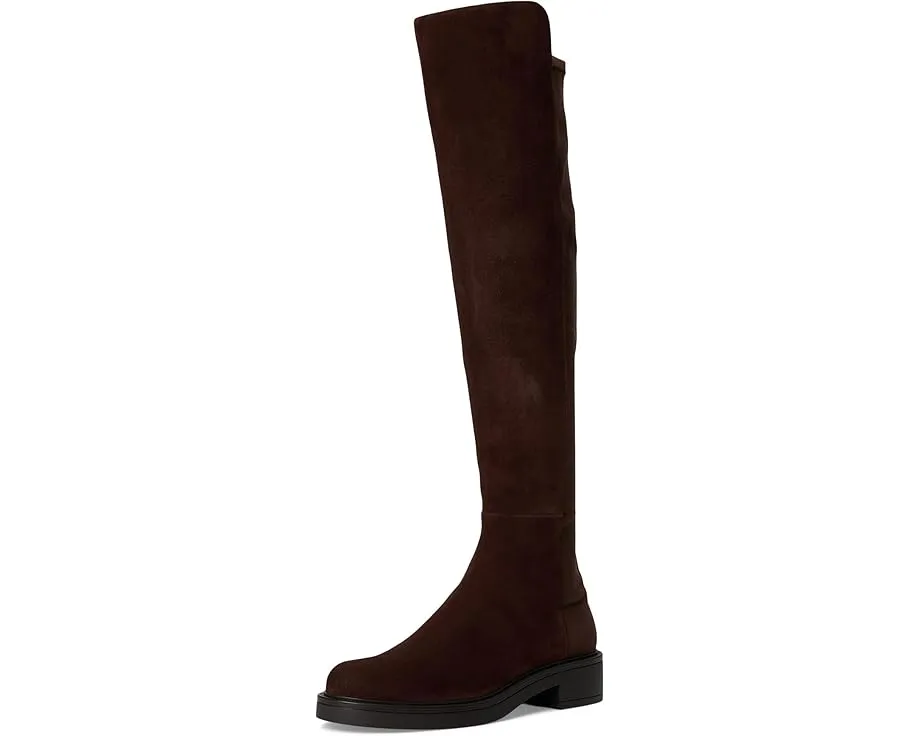Ботинки Stuart Weitzman 5050 Celia из замши с квадратным каблуком