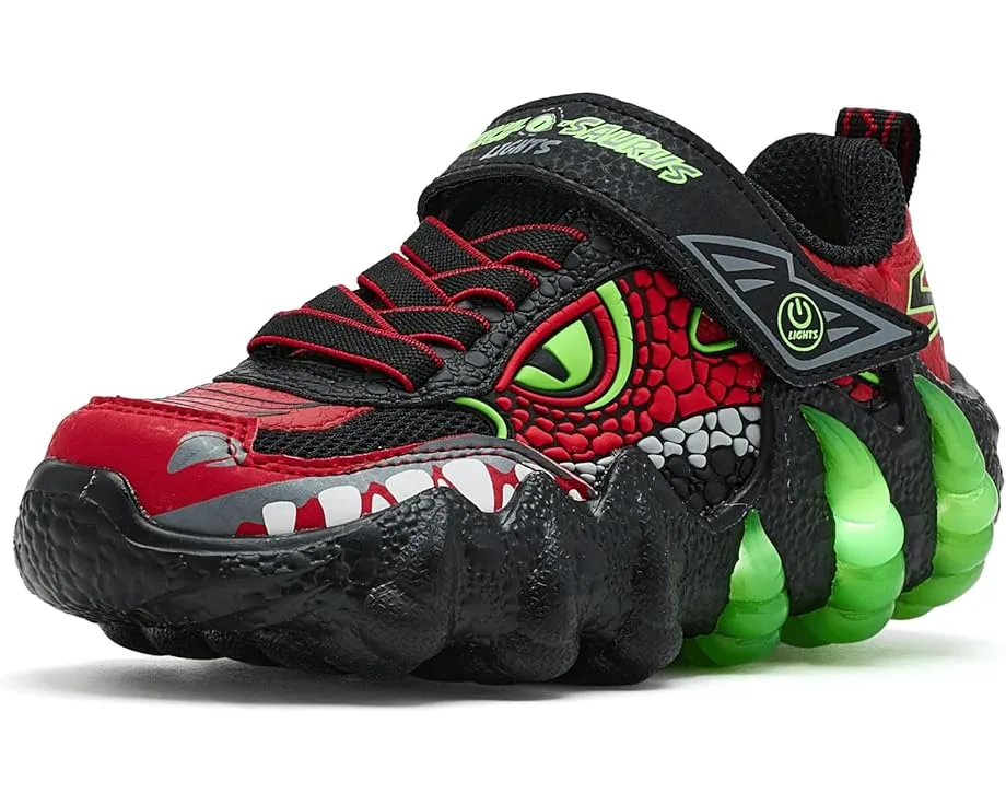 Детские светящиеся кроссовки Skechers Skech-O-Saurus Lights 2.0 с дизайном динозавра