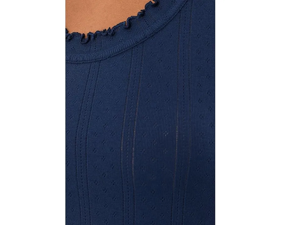 Топ Pointelle Rib Ella Tank NIC+ZOE с ажурной резинкой