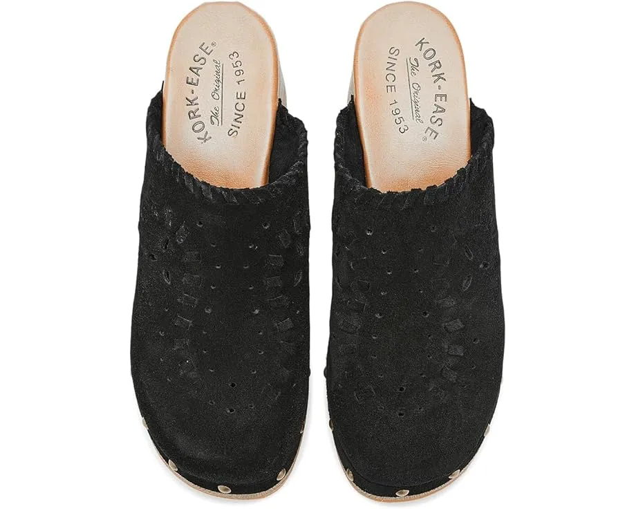 Kork-Ease сабо Tomika из итальянской замши с декоративной строчкой