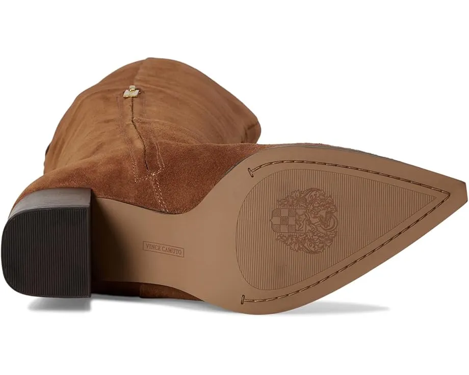 Ботинки Vince Camuto Lilibet до колена из кожи с заостренным носком и устойчивым каблуком