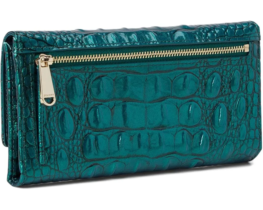 Кошелек Brahmin Cordelia из кожи с тиснением под крокодила