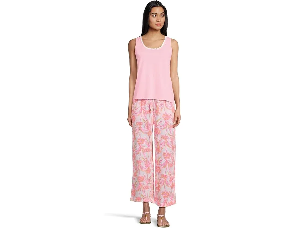 Брюки-кроп Lilly Pulitzer Brawley из льна на резинке