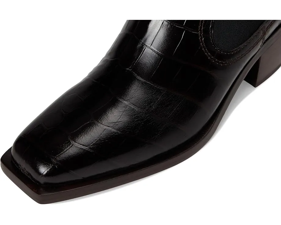 Ботинки Loeffler Randall Nat Midheel Western с квадратным носком и крокодиловым принтом