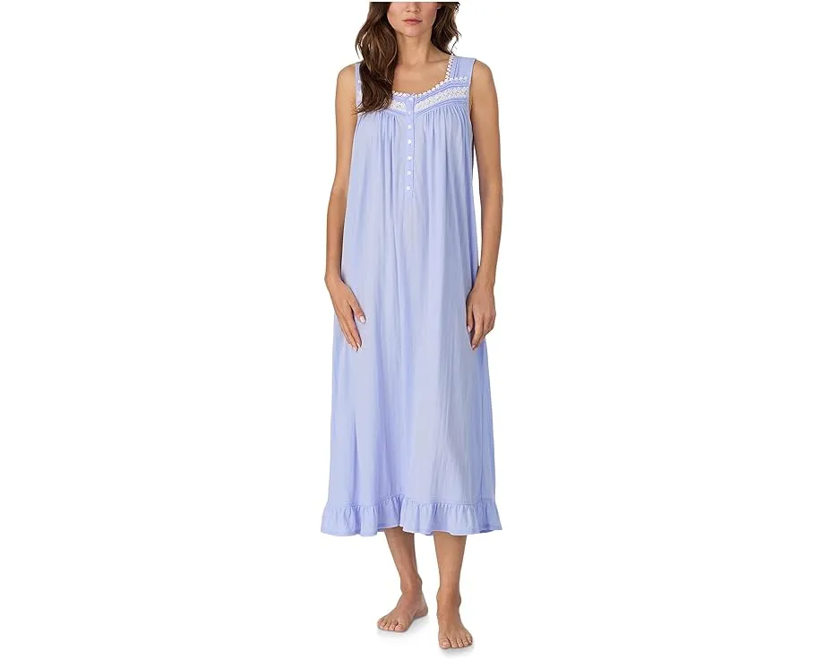Ночная сорочка Eileen West без рукавов из хлопкового батиста в балетном стиле