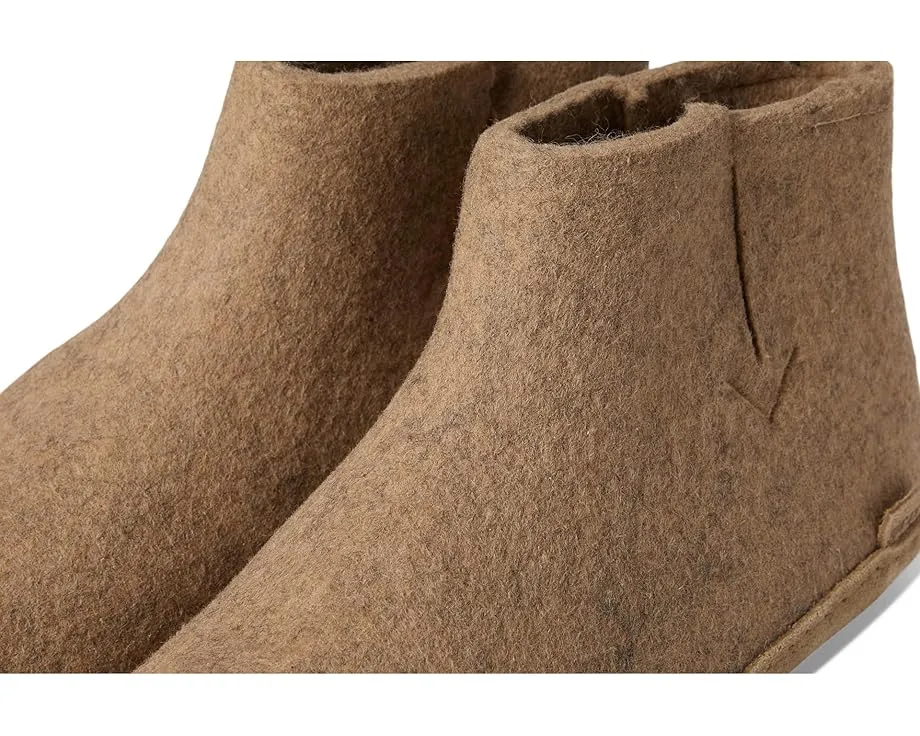 Домашние сапожки Glerups из шерсти с кожаной подошвой