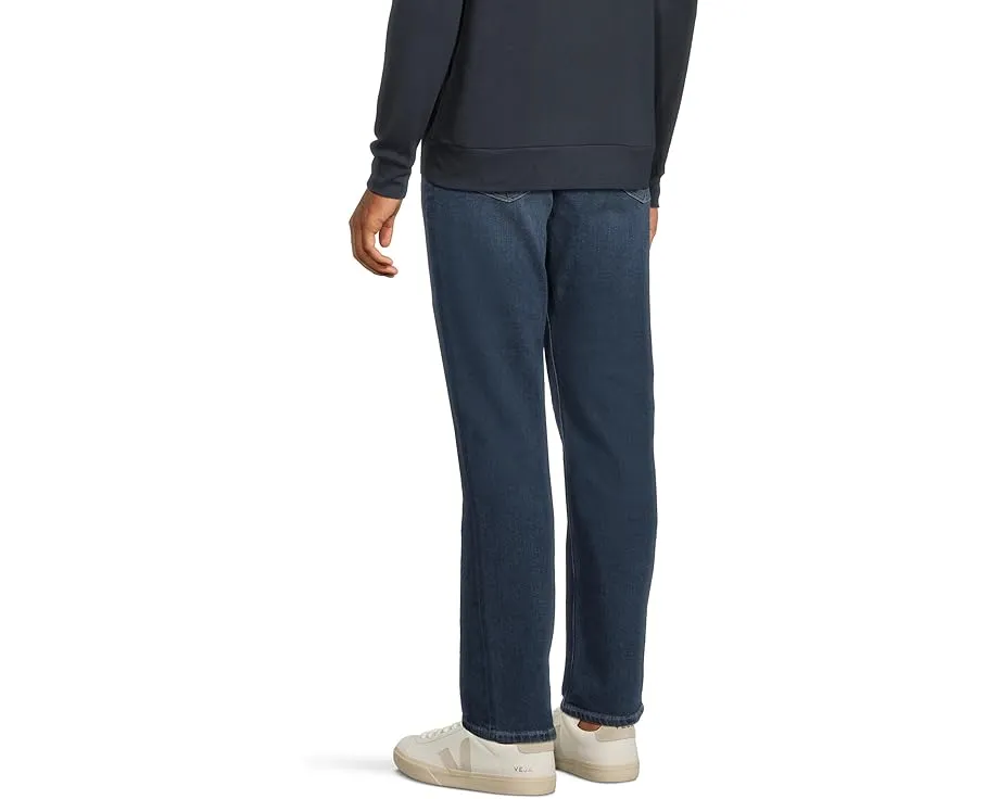 Джинсы Paige Normandie с прямыми штанинами в средней синей промывке