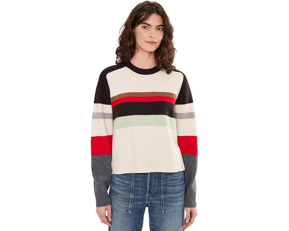 Свитер Madewell Stripe Aspen с регланными рукавами и полосатым узором