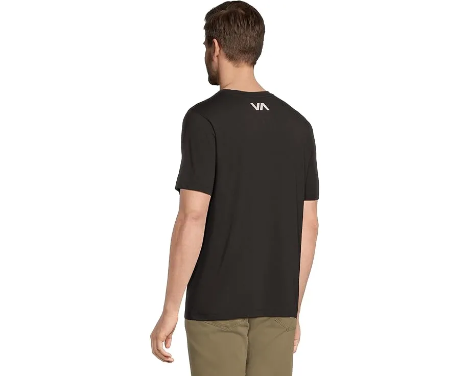 Футболка RVCA Va Blur с коротким рукавом и влагоотводящими свойствами