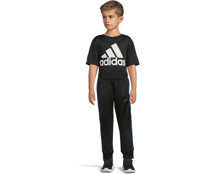 Детские джоггеры adidas с эластичным поясом и трикотажными полосками
