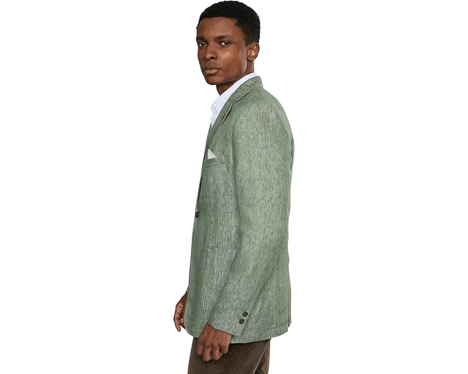 Пиджак Johnston & Murphy Conley из льна и полиэстера с саржевым переплетением