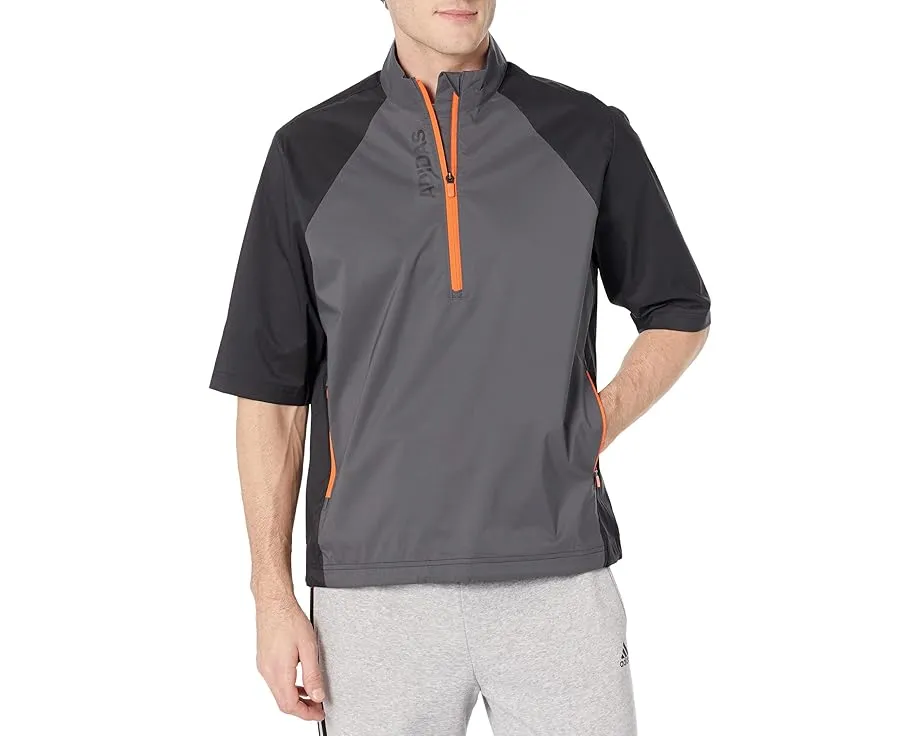 Дождевик Adidas Golf Provisional с коротким рукавом из переработанного полиэстера