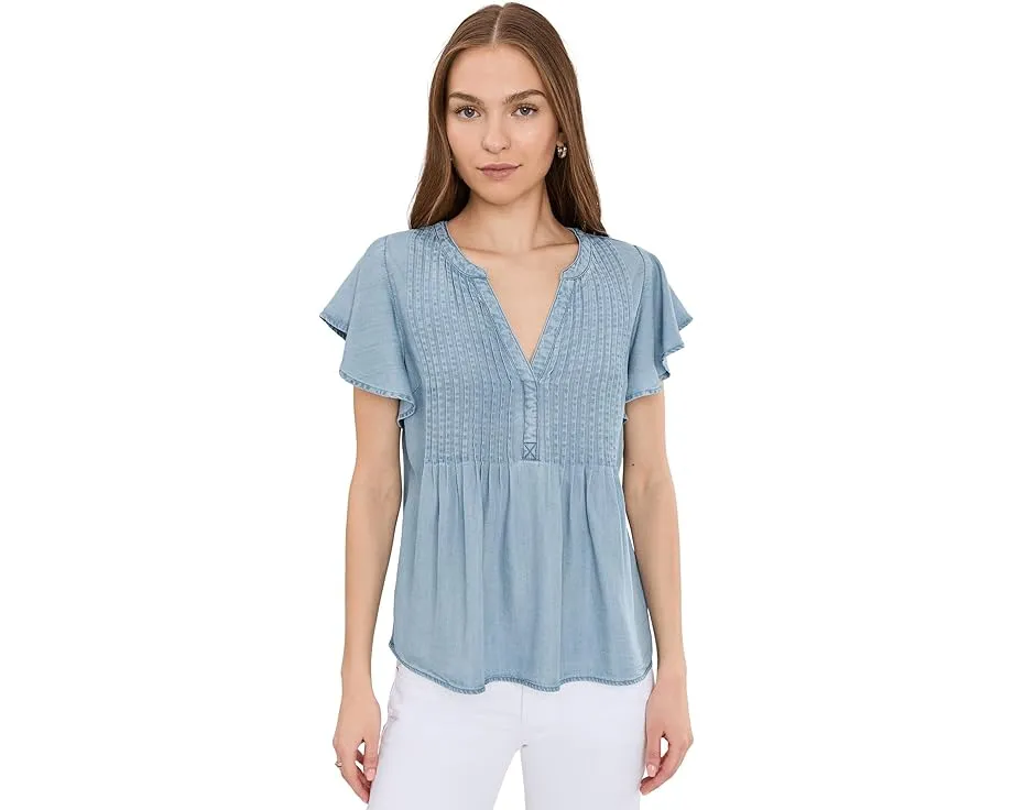 Блуза Liverpool Los Angeles с рукавами-фонариками и защипами