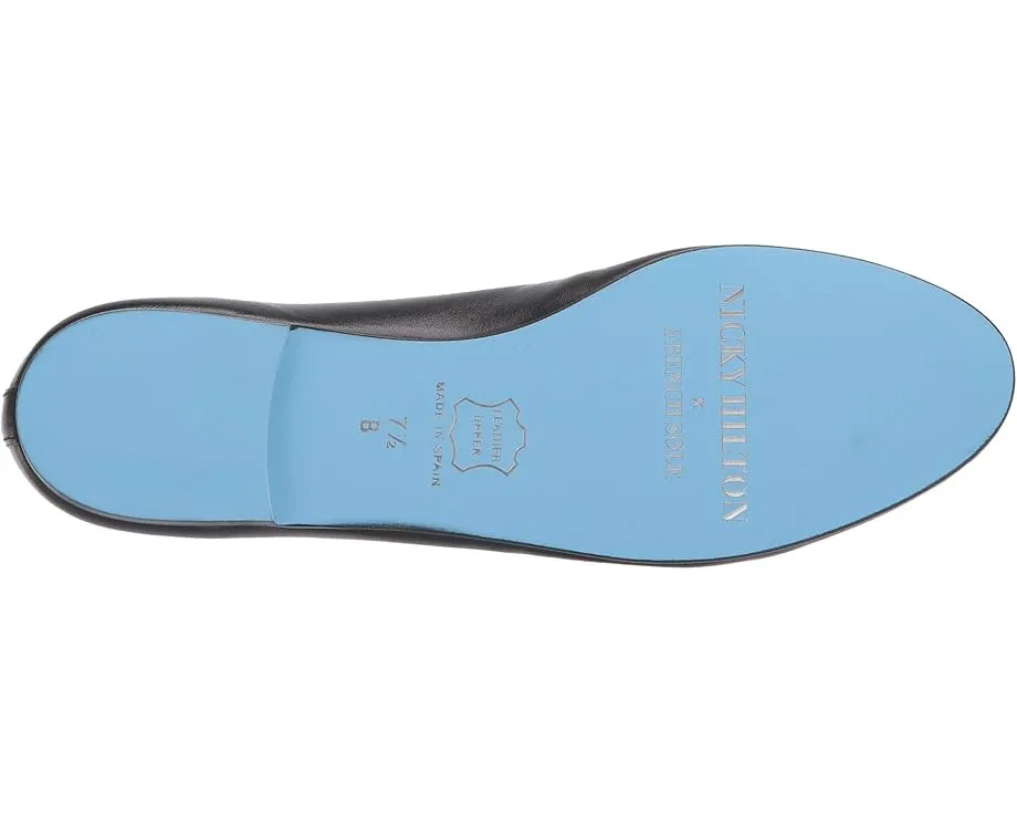 Балетки French Sole Nicky Hilton Kathy с вышитым бантом и кожаной подошвой