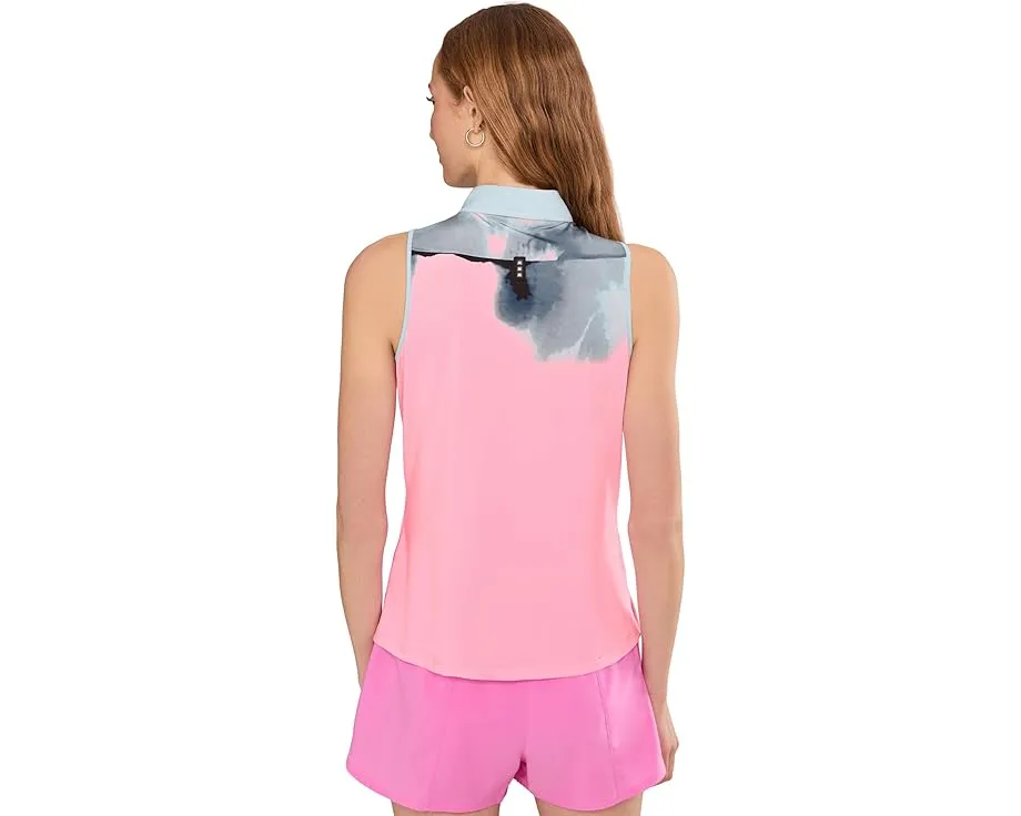 Безрукавное поло Jamie Sadock с принтом Flare из ткани Cooltrex