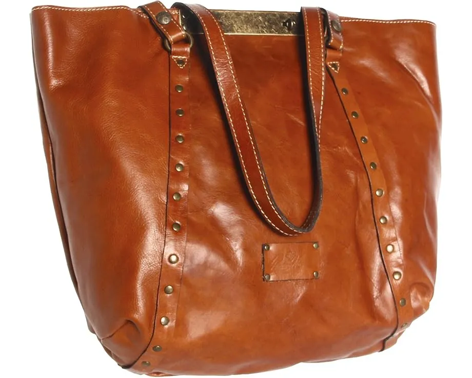 Кожаная сумка-тоут Patricia Nash Benvenuto с двойными ручками и замком