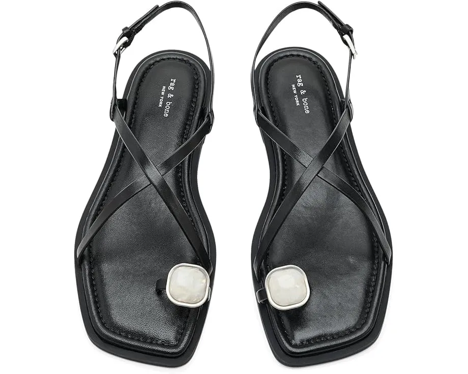 Босоножки Remi Flat Sandals от rag & bone с украшением из страз на ремешке
