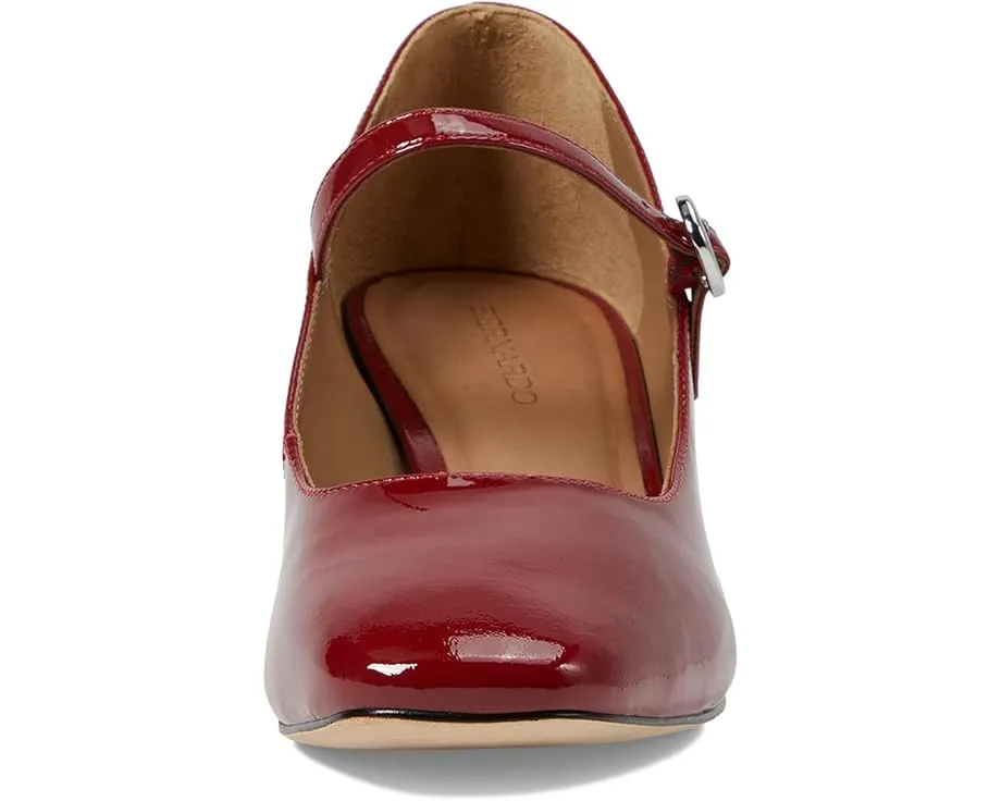 Туфли Bernardo Ancona с квадратным носком и регулируемой пряжкой