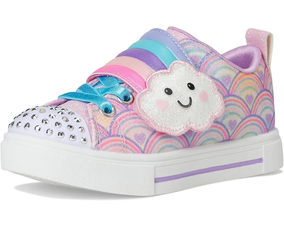 Детские светящиеся кроссовки Skechers Twinkle Sparks Cloud Cutie с ремешком