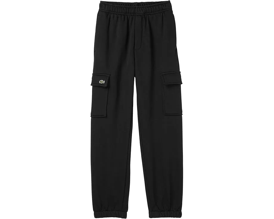 Брюки Lacoste Kids Cargo Fleece с манжетами и карманами