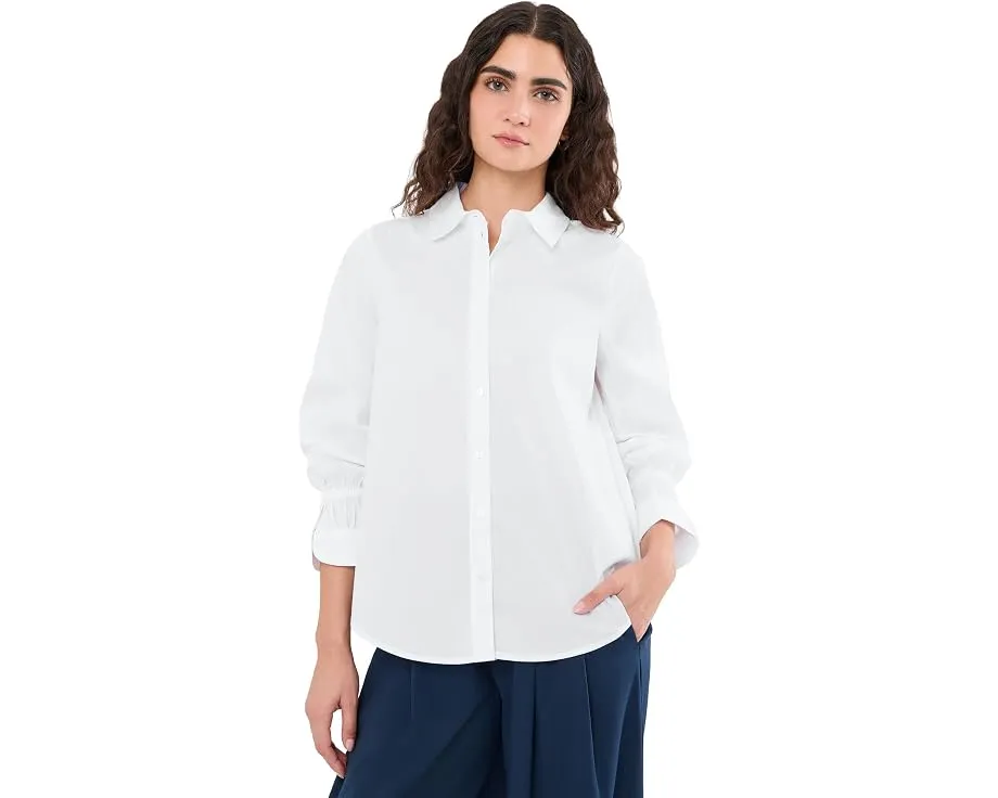 Блуза Adjustable Sleeve Button Front Woven Top Liverpool Los Angeles с регулируемыми рукавами