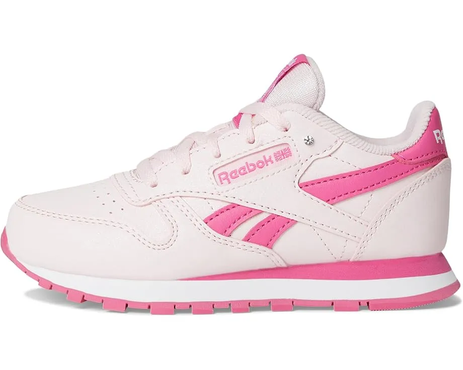 Кроссовки Reebok Classic Leather для детей с металлическим блеском