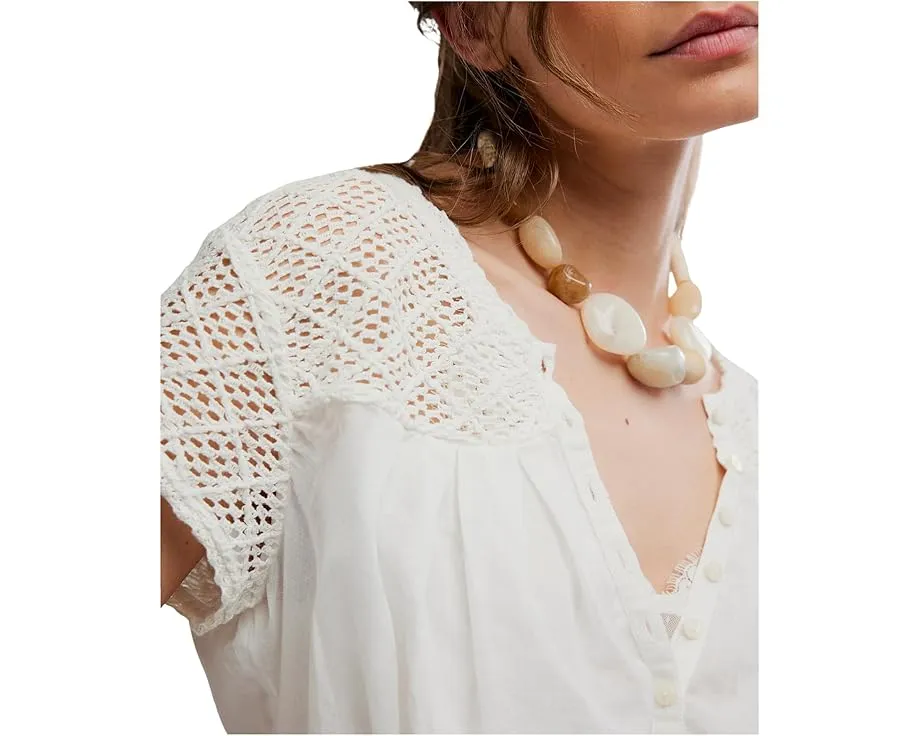 Топ с вышивкой Glimmer и кокеткой от Free People