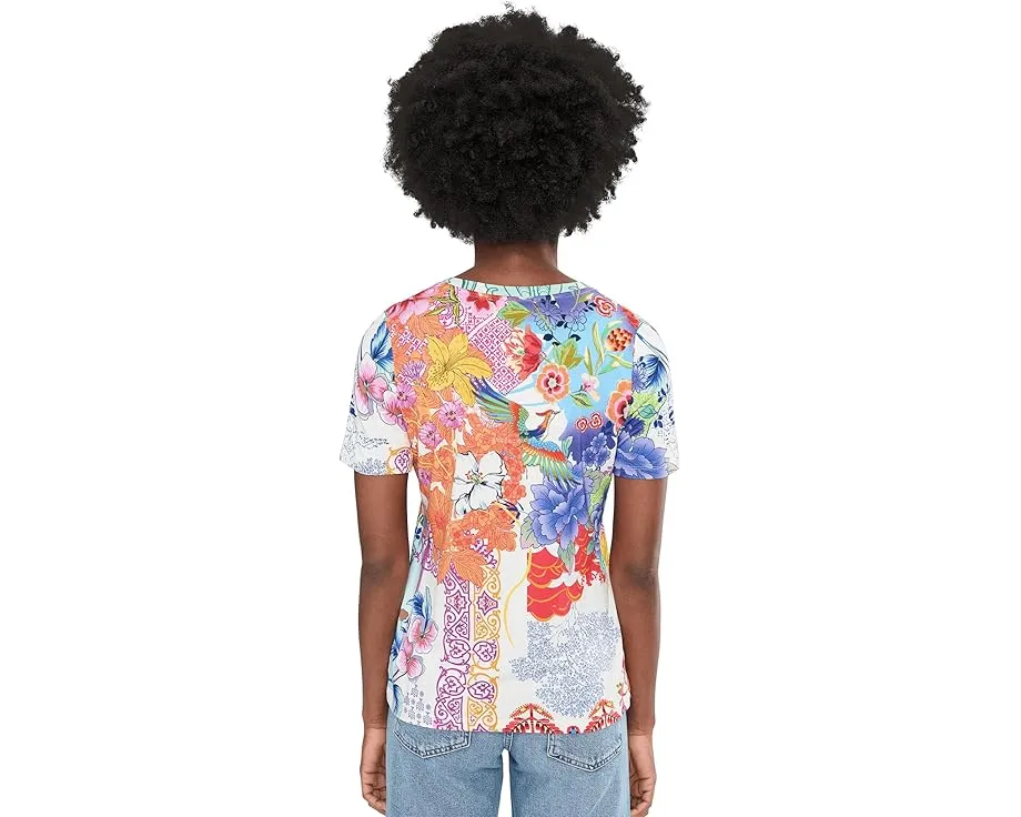 Футболка Johnny Was The Janie Favorite с V-образным вырезом