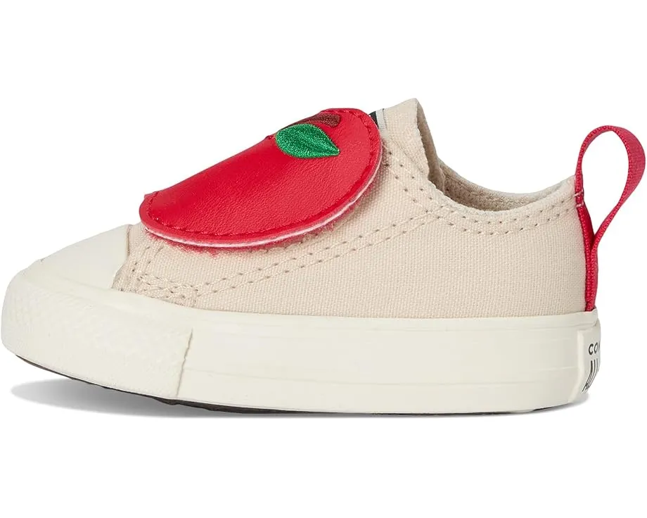 Детские кроссовки Converse Kids Chuck Taylor All Star с яблоками на липучке