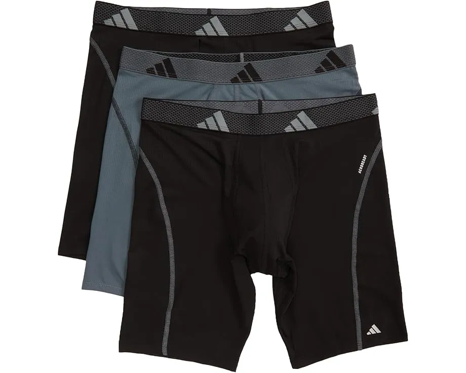 Набор из 3 длинных боксеров Adidas Performance Mesh