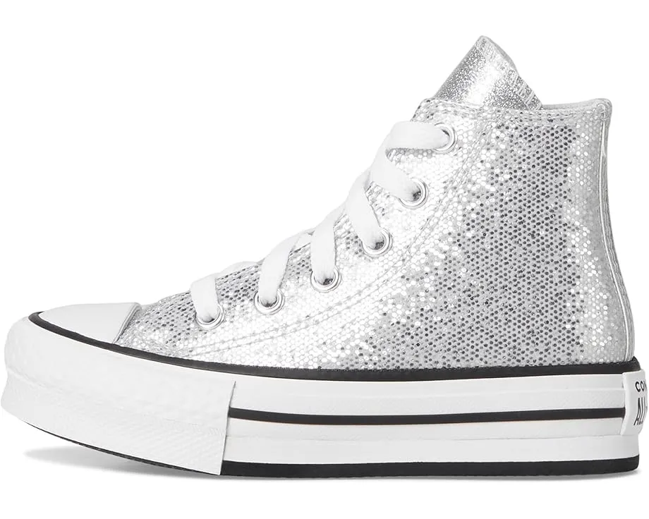 Converse Kids кроссовки Chuck Taylor All Star Lift Disco с блестками на платформе