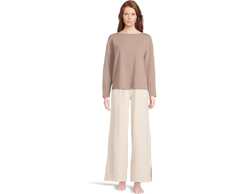 Свитер Eberjey Reversible Plush с необработанным краем и воротником-воронкой