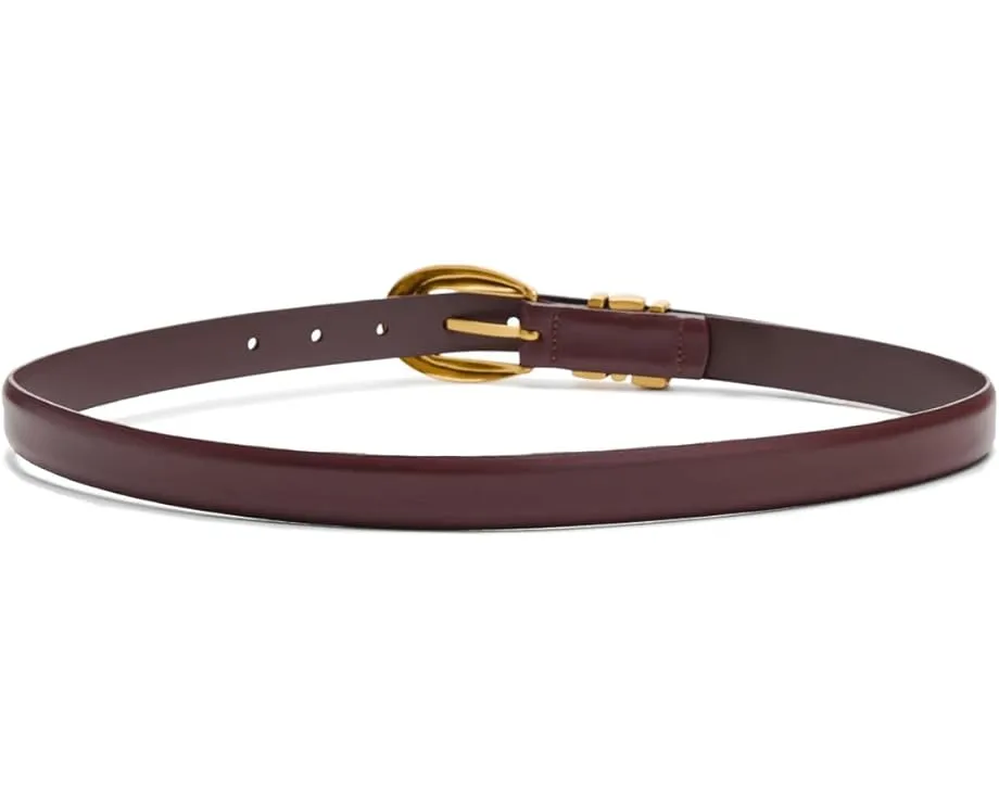 Широкий кожаный ремень Madewell Triple Metal Keeper с массивной пряжкой