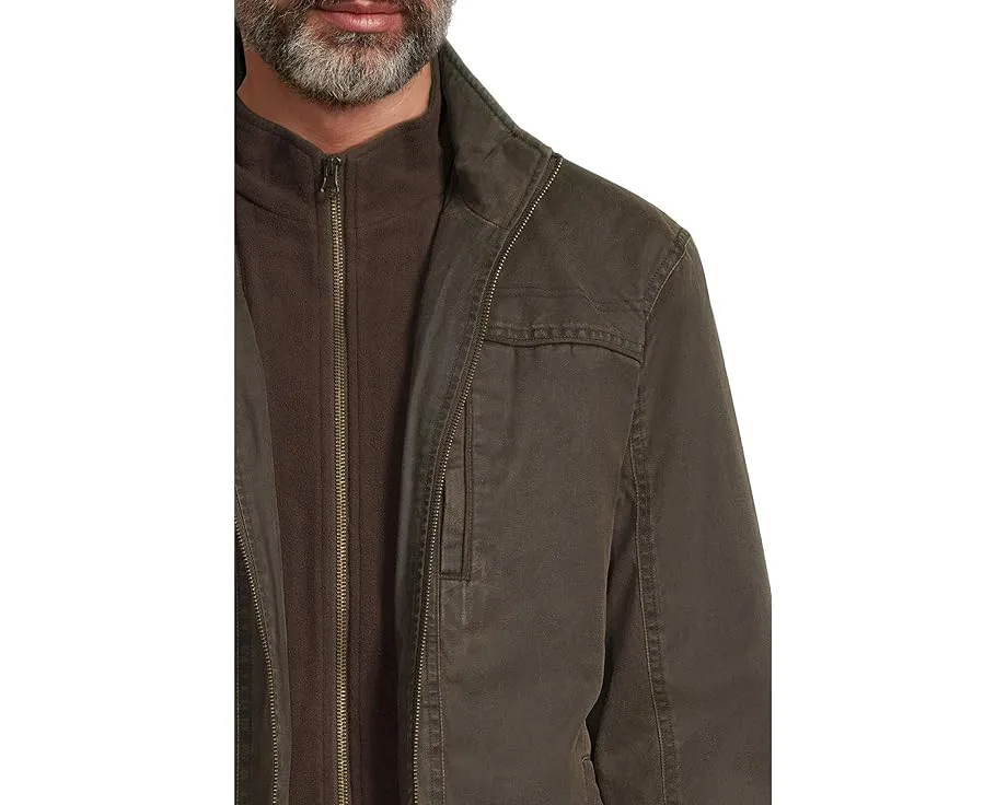 Куртка Johnston & Murphy из состаренного хлопка с отстегивающейся подстежкой