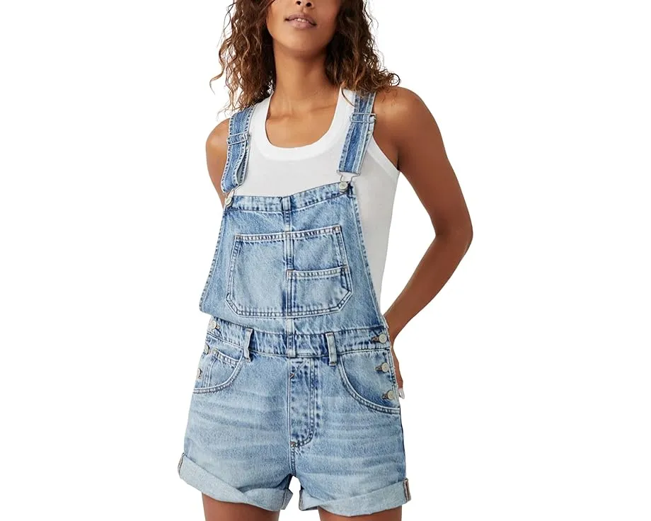 Сарафан Free People We The Free Ziggy Shortall из хлопка с регулируемыми лямками