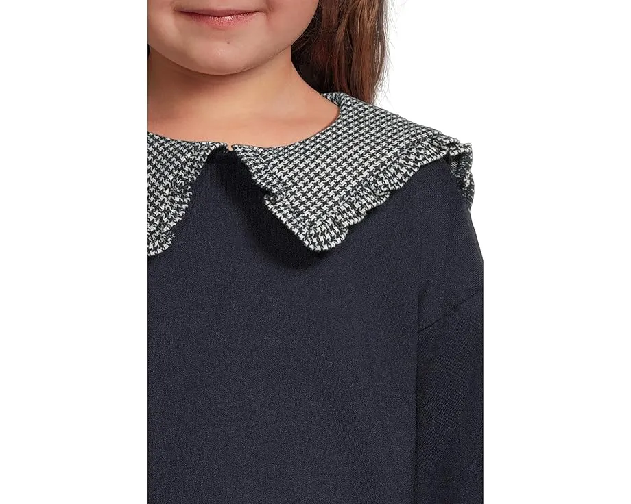 Детский свитшот Janie and Jack с принтованным воротником на пуговицах