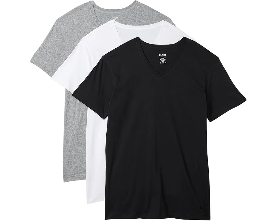 2(X)IST ESSENTIAL футболка V-образным вырезом 3 шт из хлопкового джерси