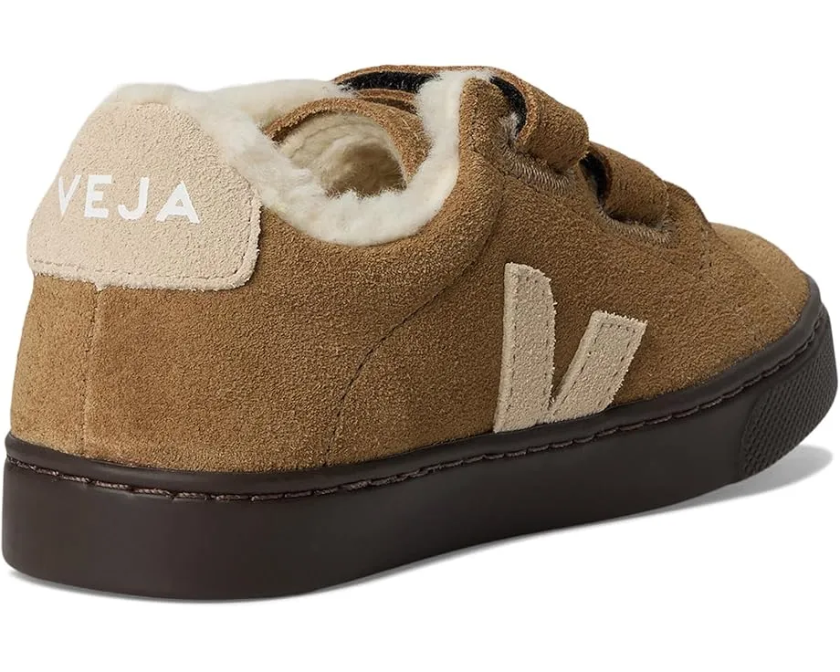 VEJA Kids Детские кроссовки Small Esplar из кожи и замши на липучках