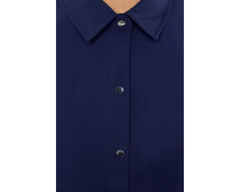 Блуза Liverpool Los Angeles с пышными рукавами до локтя и застежкой на кнопки