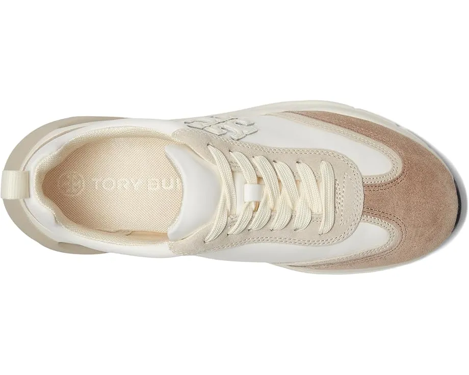 Кроссовки Tory Burch Good Luck Trainer с анатомической подошвой и логотипом Double T