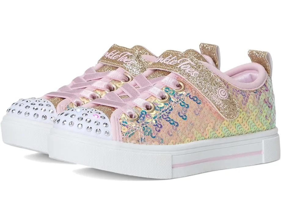 Детские кроссовки Skechers Twinkle Sparks с пайетками и подсветкой