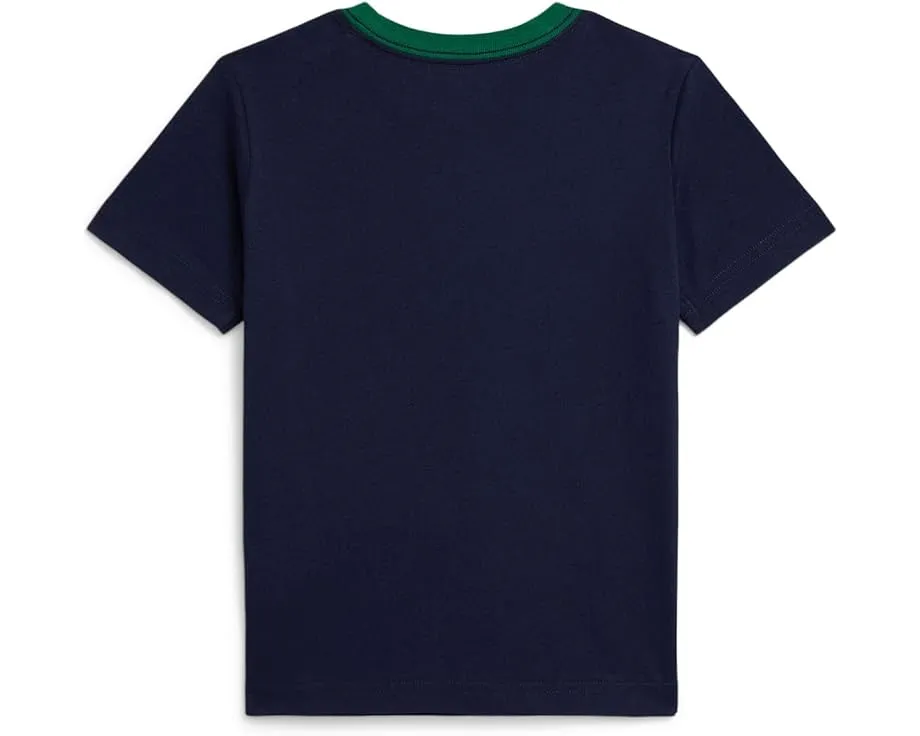 Футболка Polo Ralph Lauren Kids Logo Cotton Jersey с аппликацией